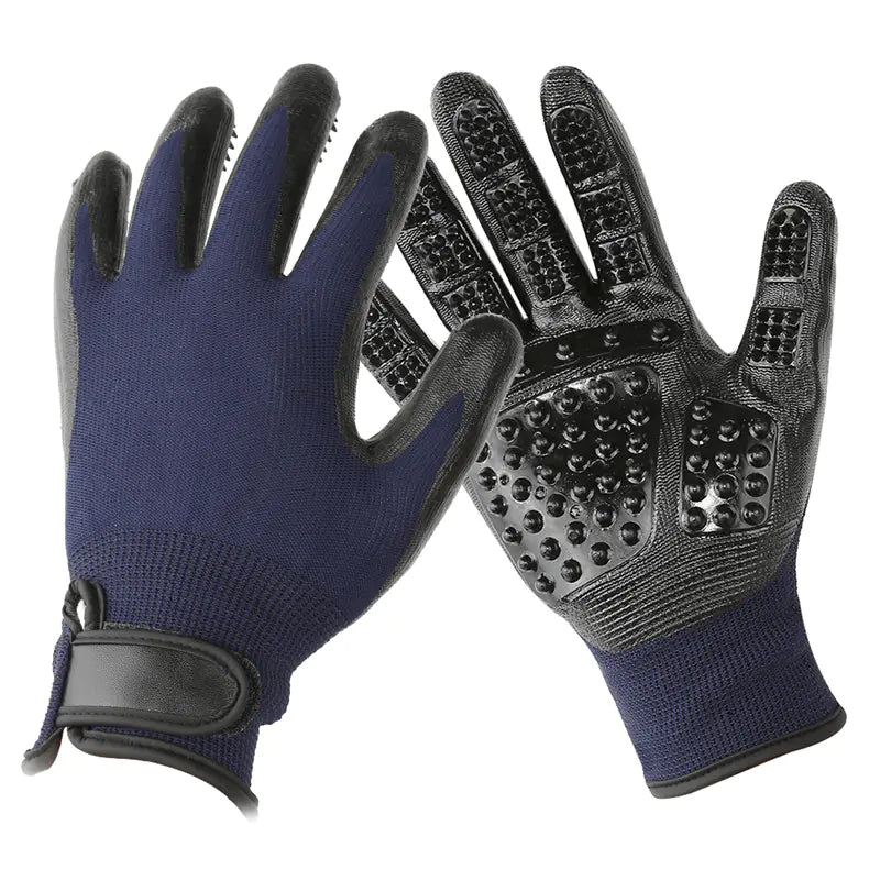 Pet Grooming Massage Gloves for Bathing