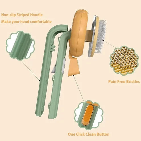 Pumpkin Pet Grooming Brush