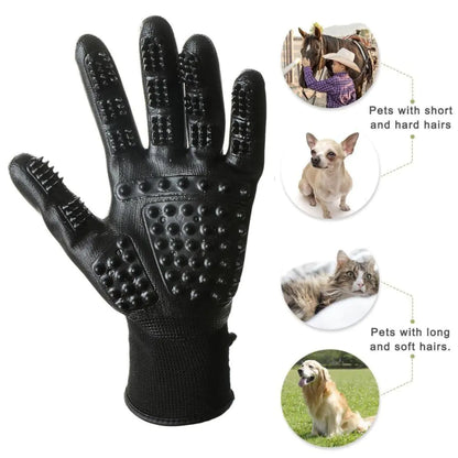 Pet Grooming Massage Gloves for Bathing