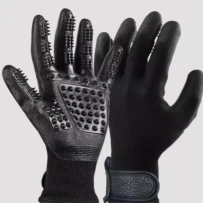 Pet Grooming Massage Gloves for Bathing