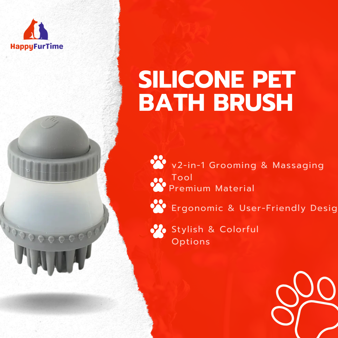 Silicone Massage Brush for Multifunctional Pet Bathing
