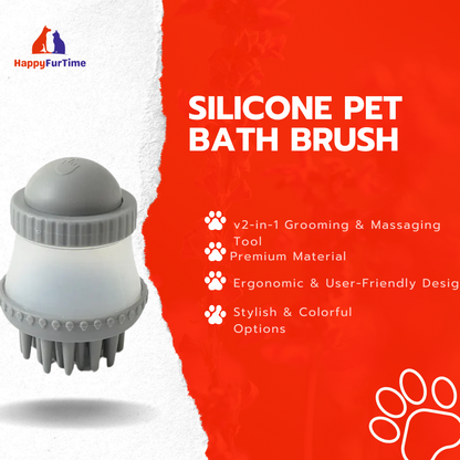 Silicone Massage Brush for Multifunctional Pet Bathing