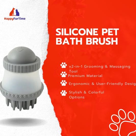 Silicone Massage Brush for Multifunctional Pet Bathing
