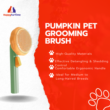 Pumpkin Pet Grooming Brush